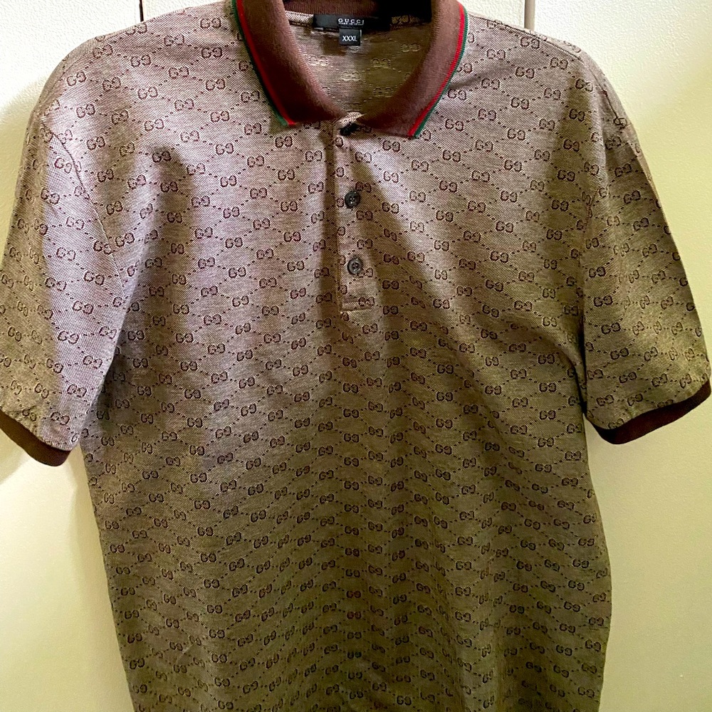 Authentic Man’s Gucci Monogram Polo shirt
